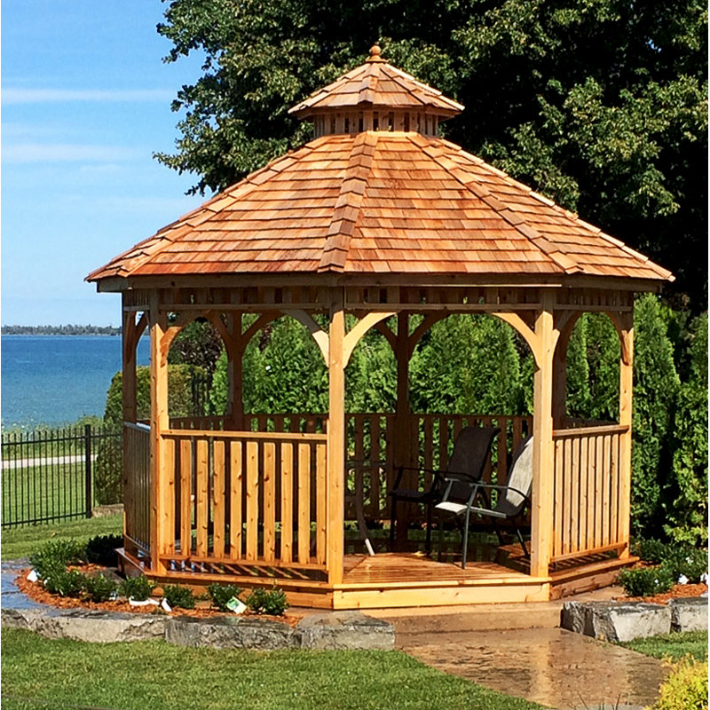 Outdoor Living Today 13 Ft. W x 12 Ft. D Solid Wood Patio Gazebo